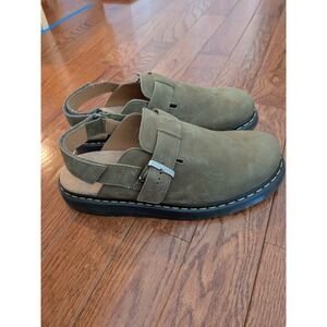 Dr Martens Jorge II Suede Clog Sandal Olive Green Mens Size 13 EU 47